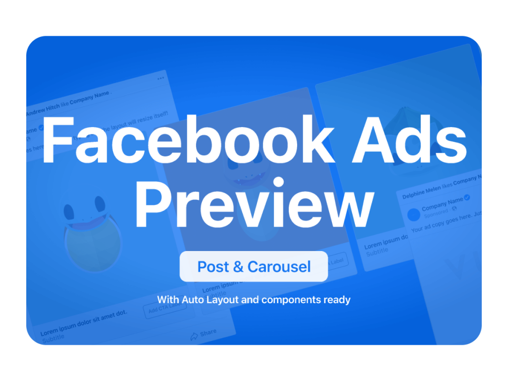 Facebook Ad Post & Carousel Previewer